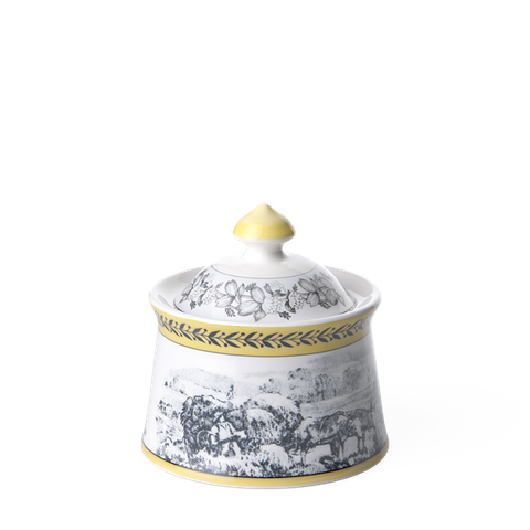 Audun Ferme Sugar Jar 260ml European Countryside Painting