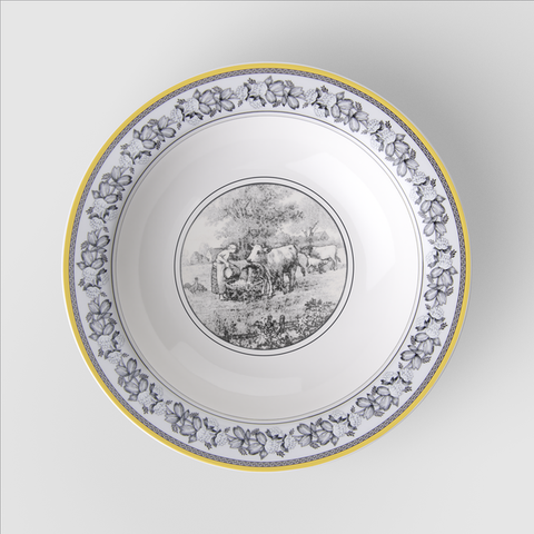 Audun Ferme Salad Plate 20cm European Countryside Painting