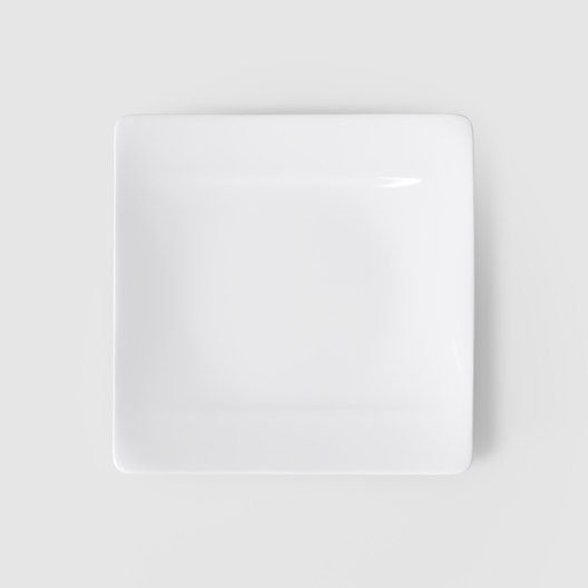 Dinner plate, White