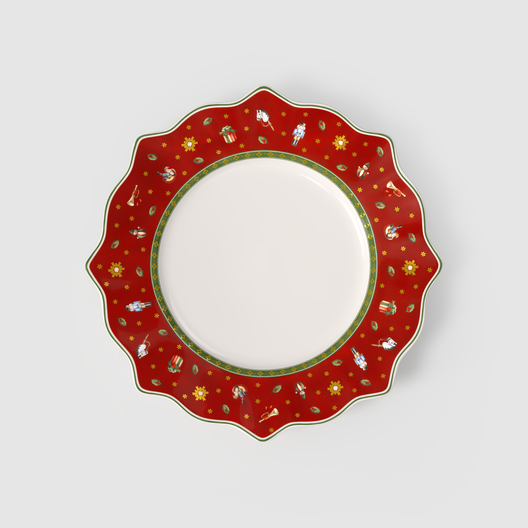 Dinner plate, Red, Ø28.4 cm