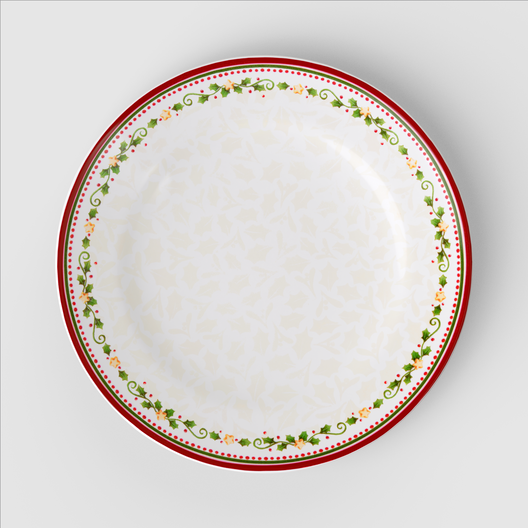 Dinner plate, Red, Ø27.4 cm