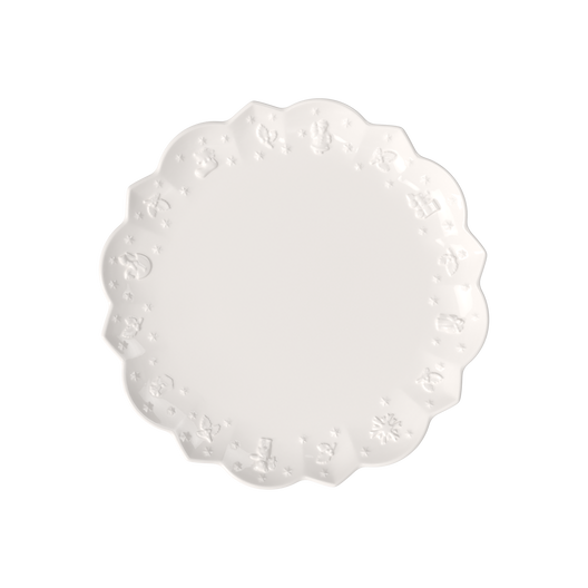 Dinner plate, White