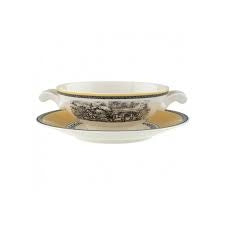 Audun Ferme Soup Bowl 0.4L European Countryside Painting