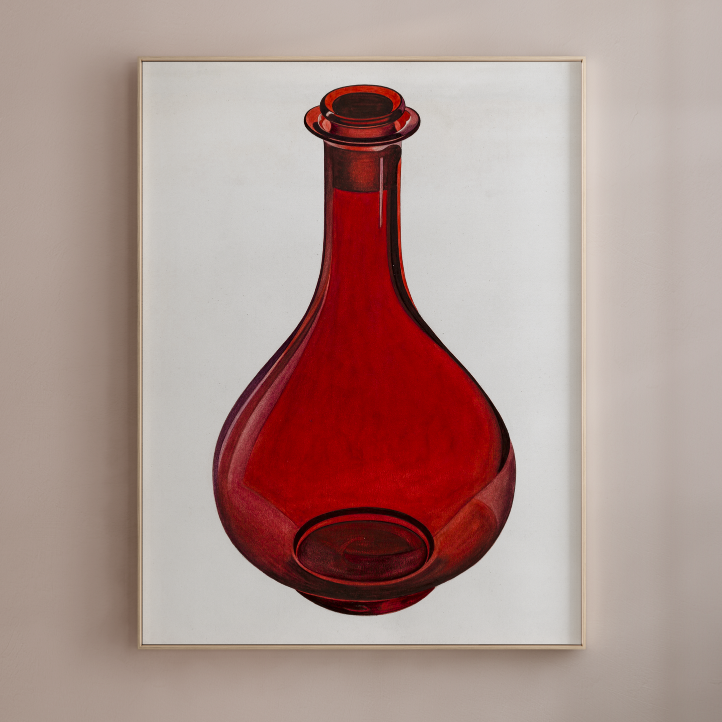 Red Vase